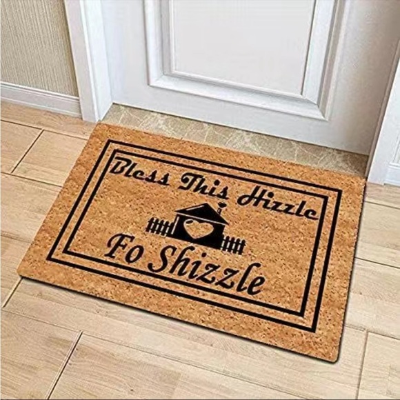 Bless This House Doormat Cork Look Rubber Backed - Picture 5 of 5